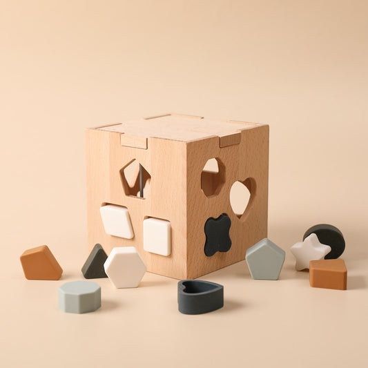 Solid Wood Activity Cube